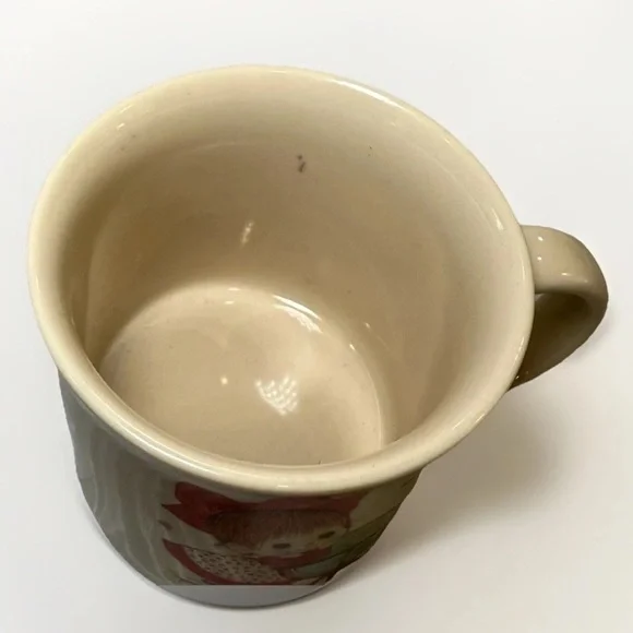 Vintage Otagiri Japan Ceramic Mug Cute Globe Girl Hearts Gibson Greeting Cup - Picture 6 of 7